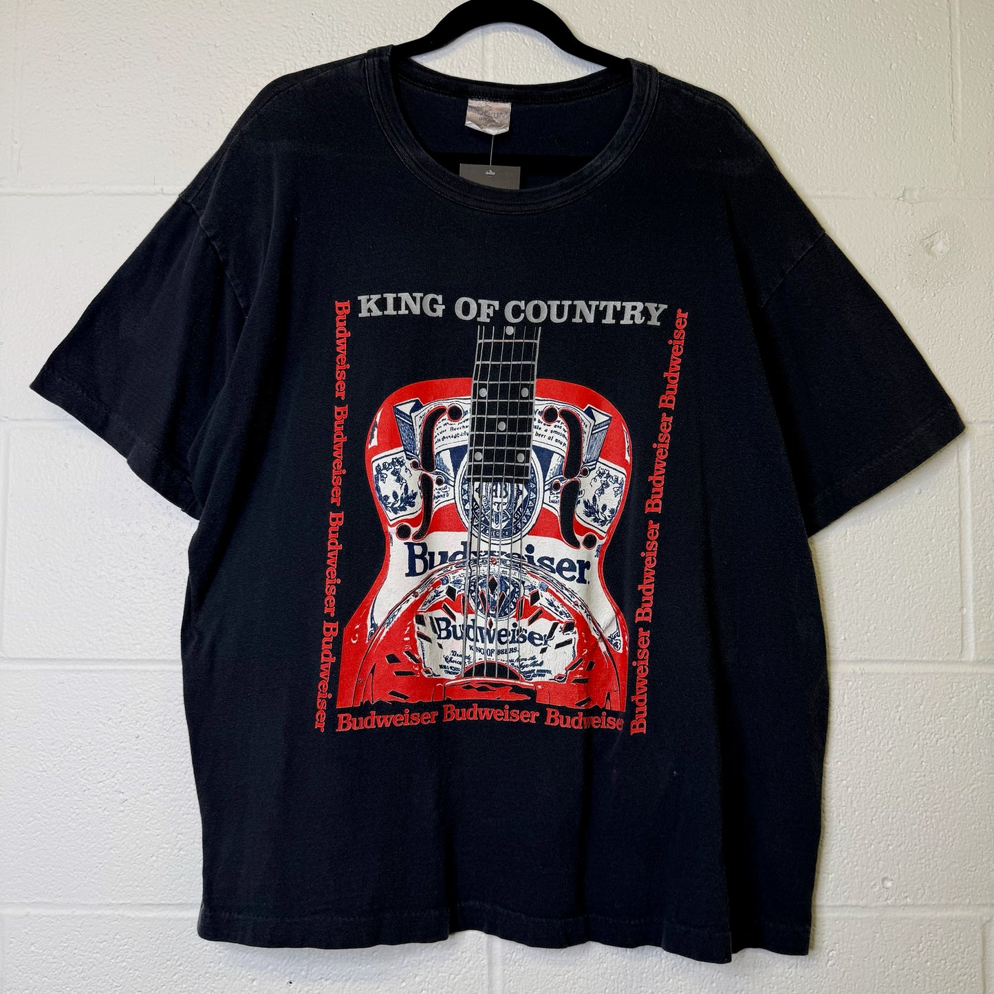 90's Budweiser Guitar T-shirt Sz XL (B1407)