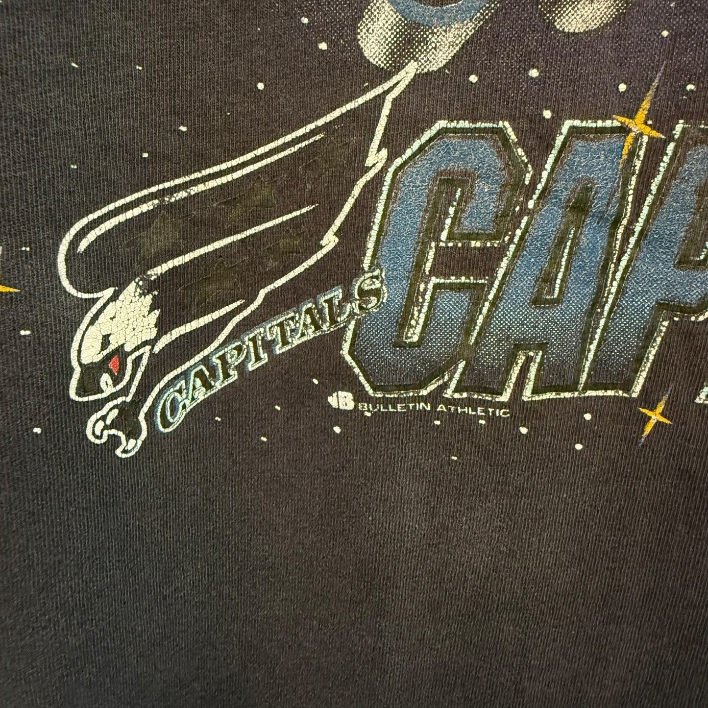 90s Washington Capitals NHL Bulletin AOP T-Shirt Sz XL