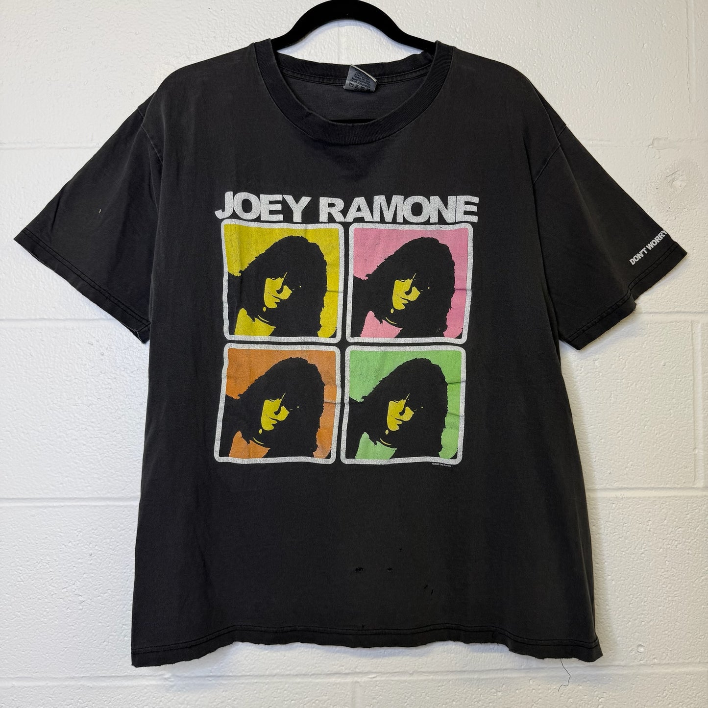 2002 Joey Ramone Warhol Style T-Shirt Sz L (B349)