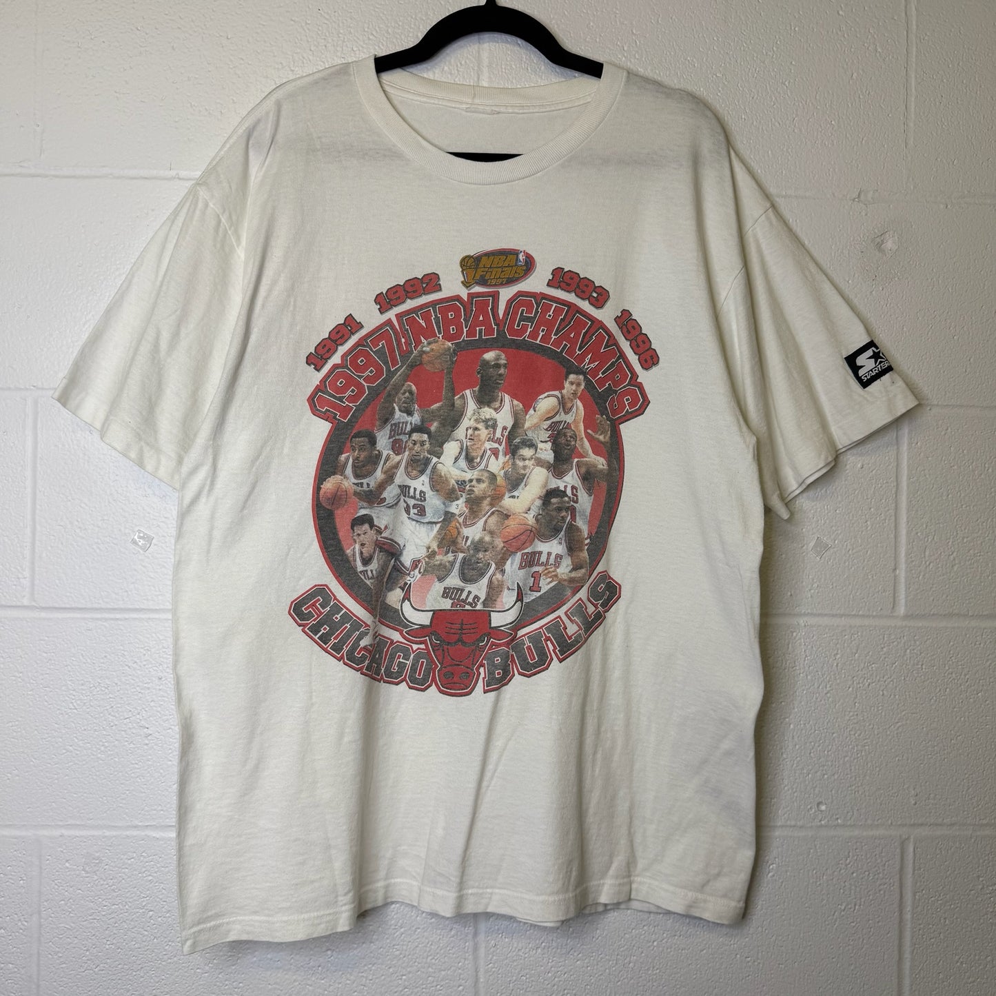 1997 Chicago Bulls NBAT-shirt Sz XL (B648)