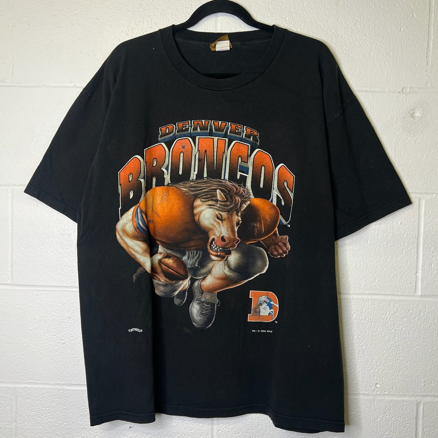 1994 Denver Broncos Nutmeg NFL T-shirt Sz XL (B2430)