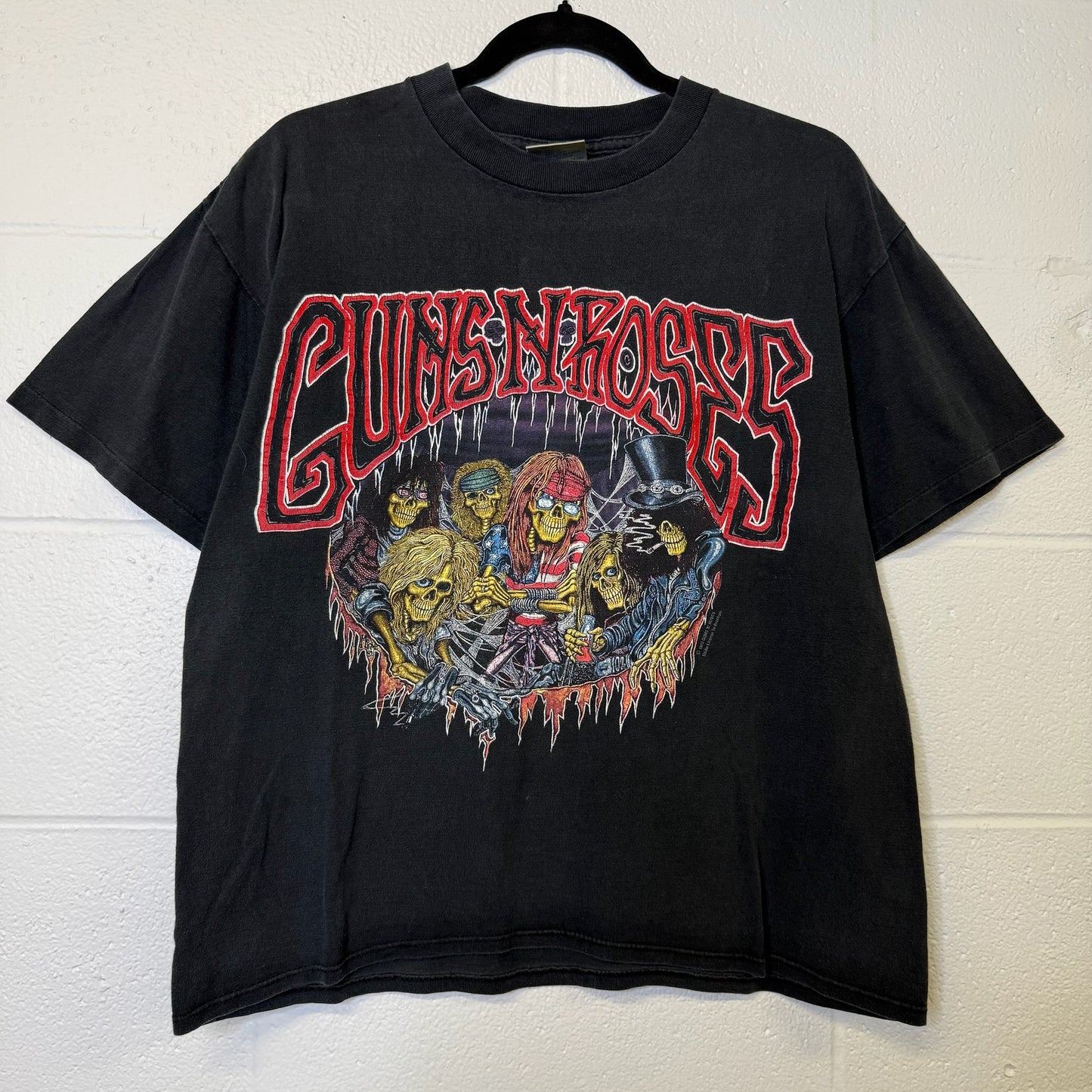 1992 Guns n Roses Tour T-shirt Sz L (B1006)