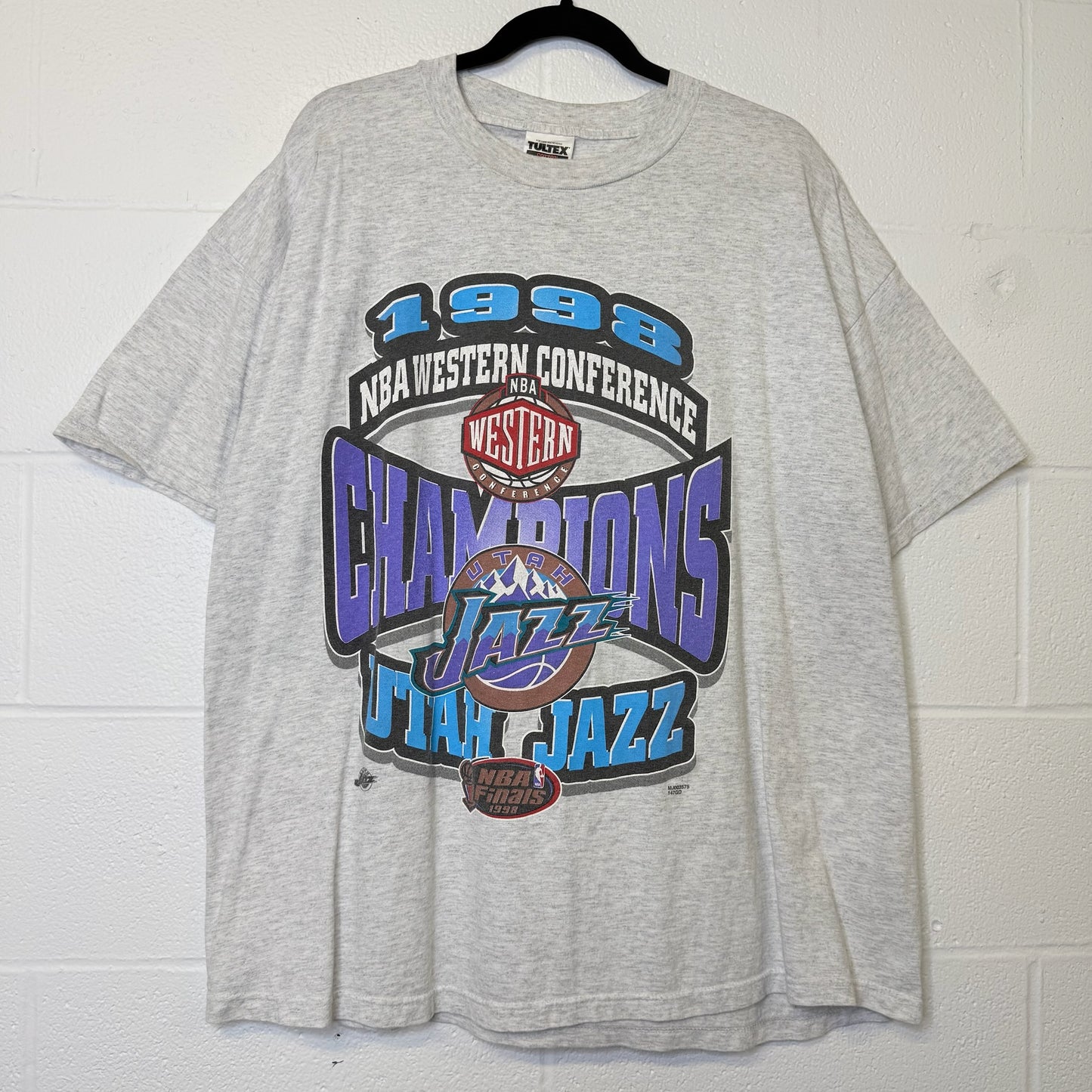 1998 Utah Jazz NBA T-Shirt Sz 2XL (B1068)