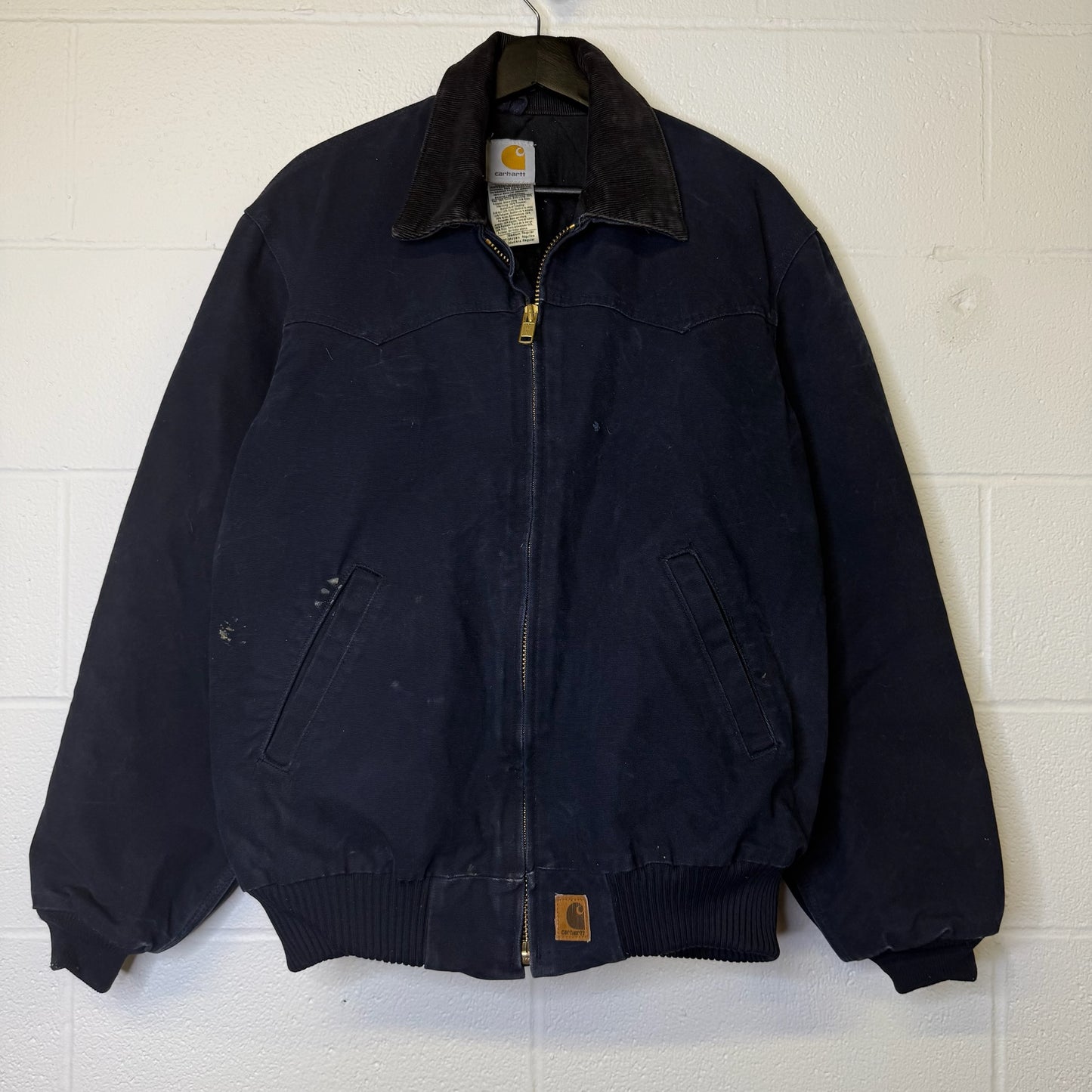 Carhartt Santa Fe J14 MDT Jacket Sz M (B1784) Navy Blue