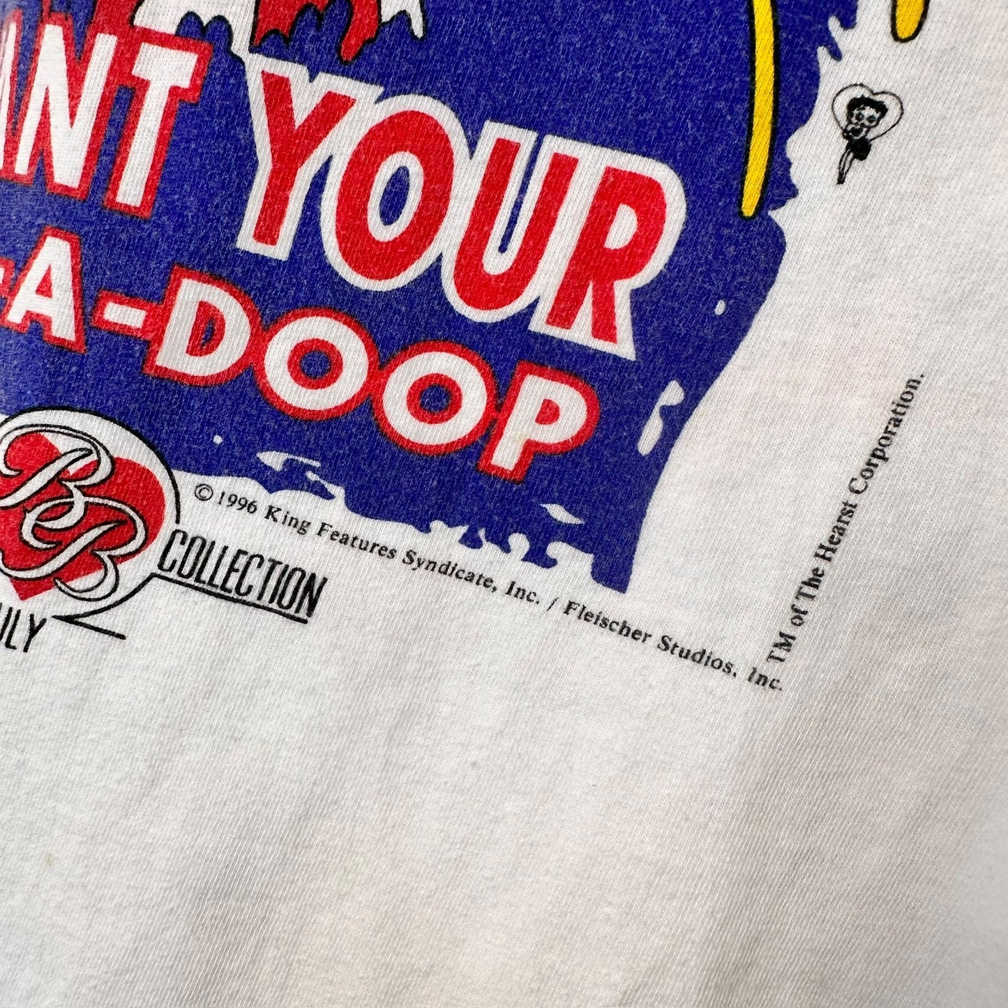 1996 Betty Boop I Want Your Oop-A-Doop T-shirt Sz L (A907)