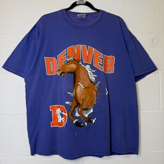 1995 Denver Broncos Nutmeg Breakthrough T-Shirt Sz XL (B270)