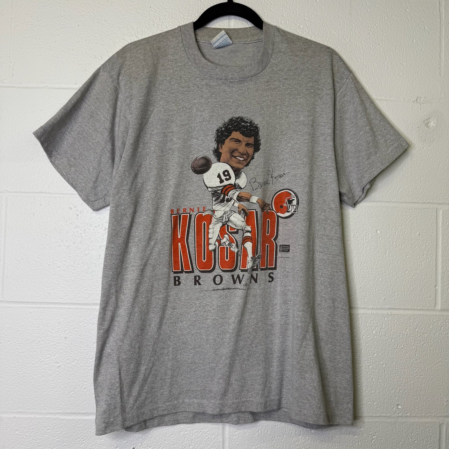 1987 Bernie Kosar Cleveland Browns NFL Salem T-shirt Sz XL (B1662)