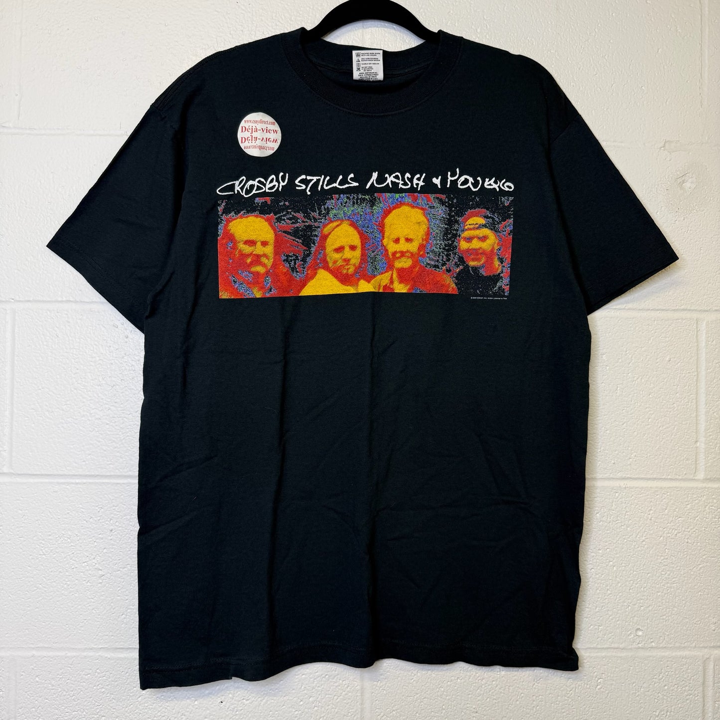 2000 Crosby, Stills, Nash & Young Tour T-Shirt Sz L (B2240)