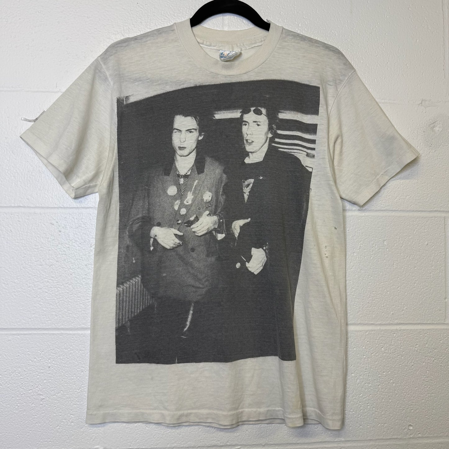 90's SId Vicious & Johnny Rotten T-Shirt Sz M (B373)