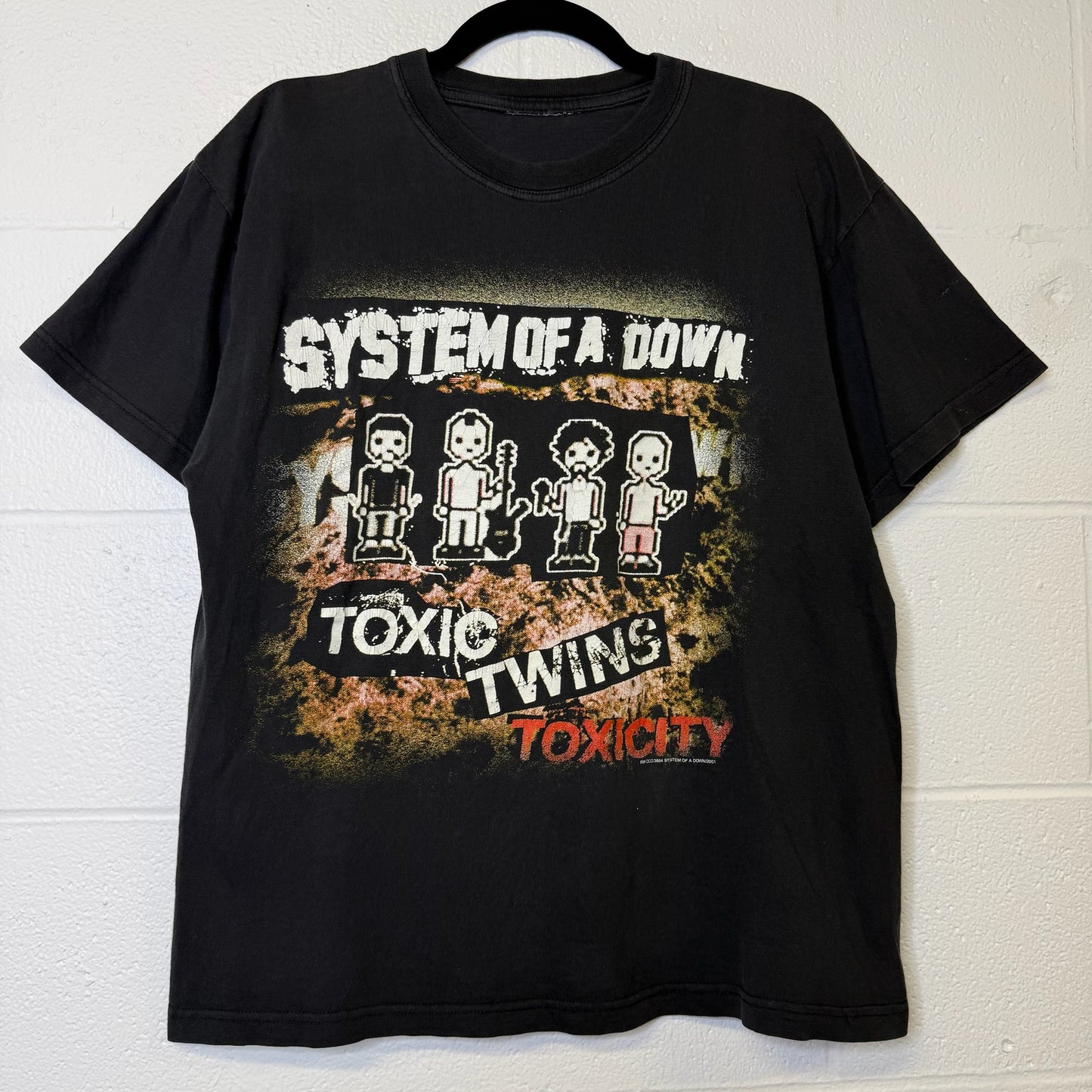 2001 System of a Down Toxic Twins T-Shirt Sz L (B2243)