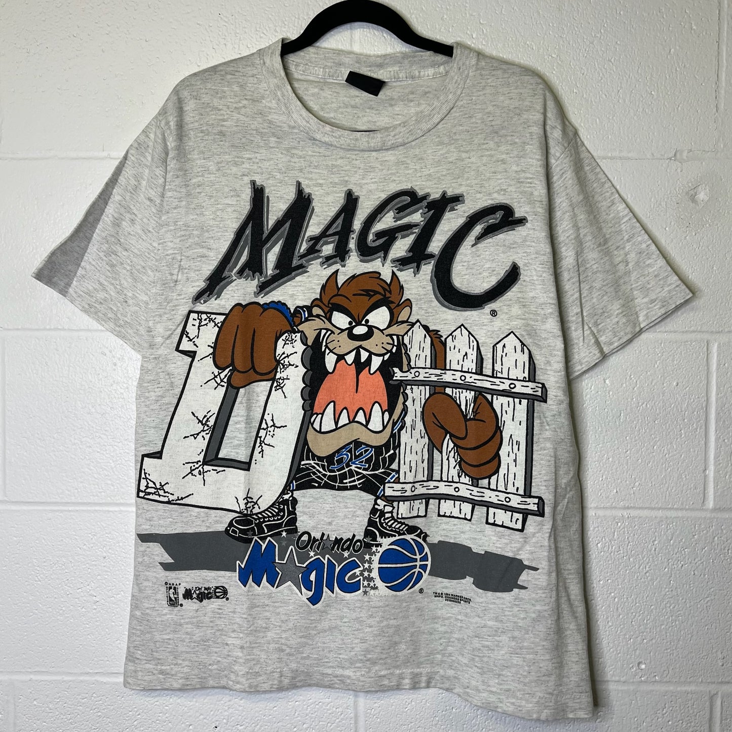 1994 Orlando Magic Taz NBA T-shirt Sz L (B2441)