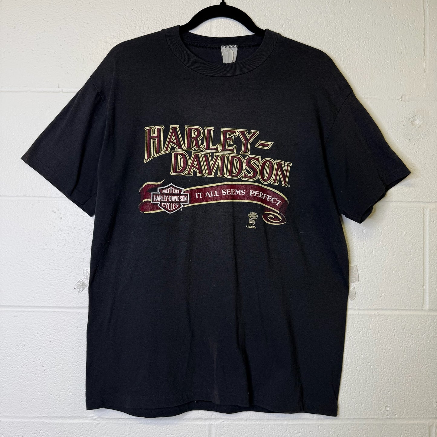 90's Harley Davidson Saskatoon Saskatchewan T-Shirt (B1412)