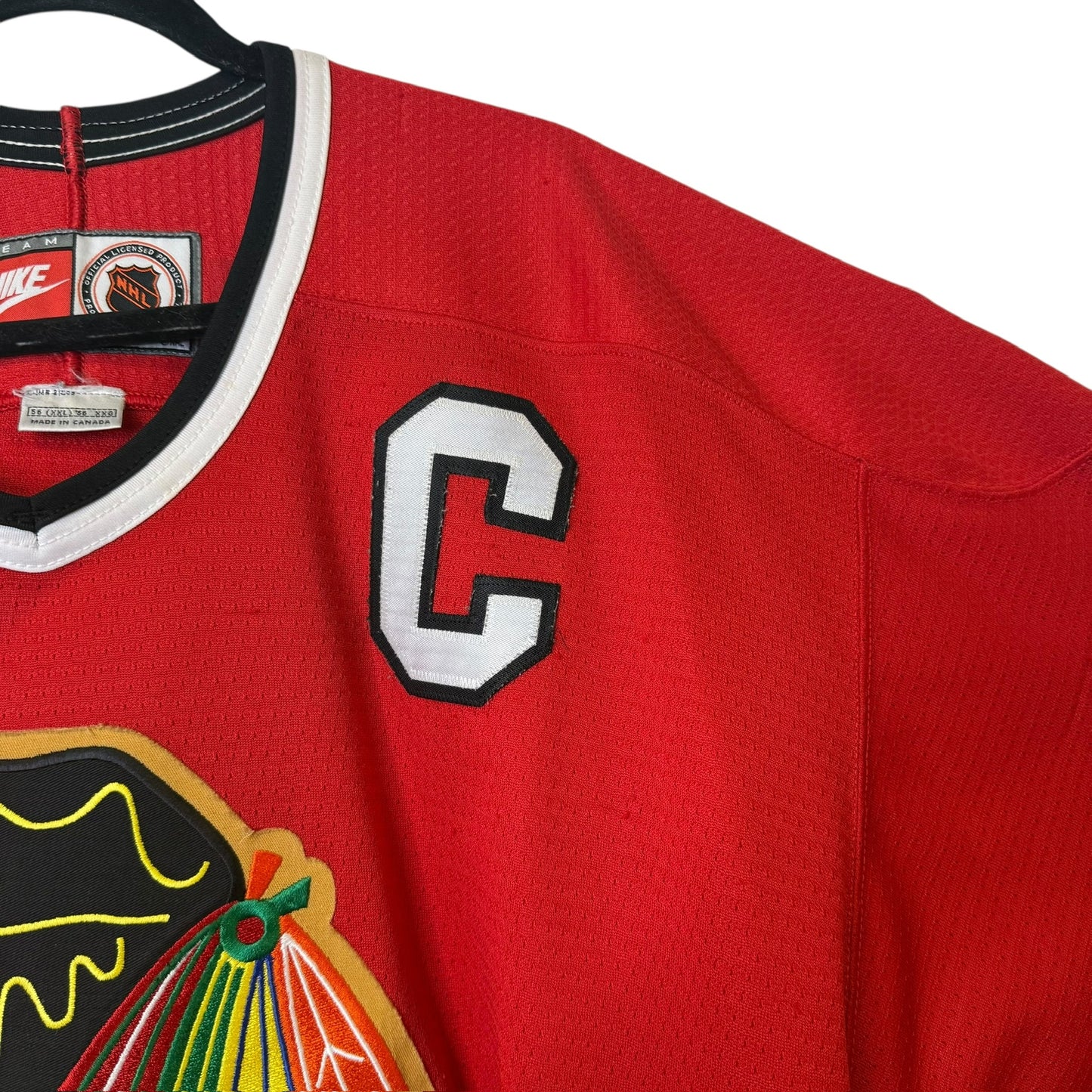 90s Chicago Blackhawks Chris Chelios Nike Hockey Jersey Sz 2XL