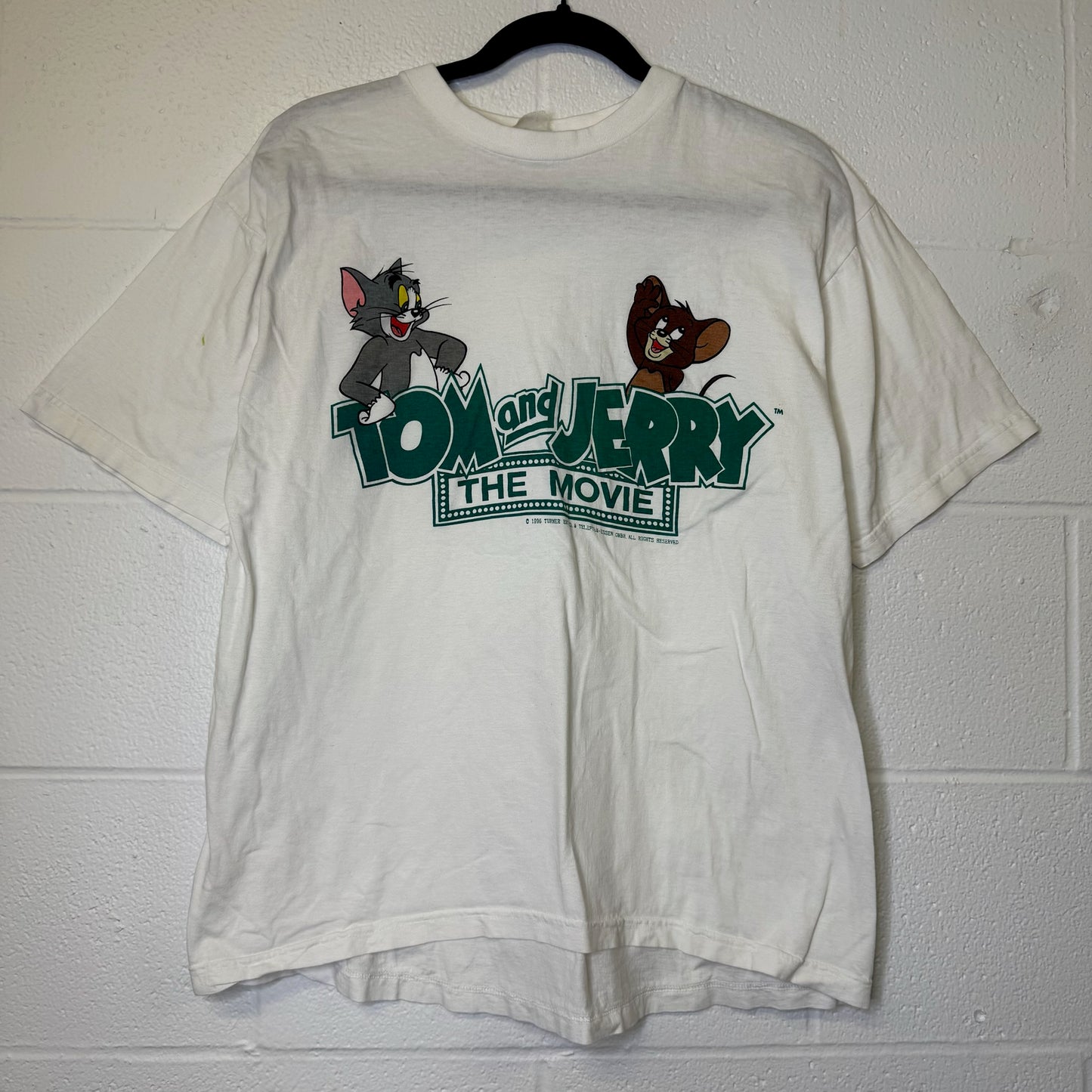 1996 Tom & Jerry The Movie T-shirt Sz L (B1742)