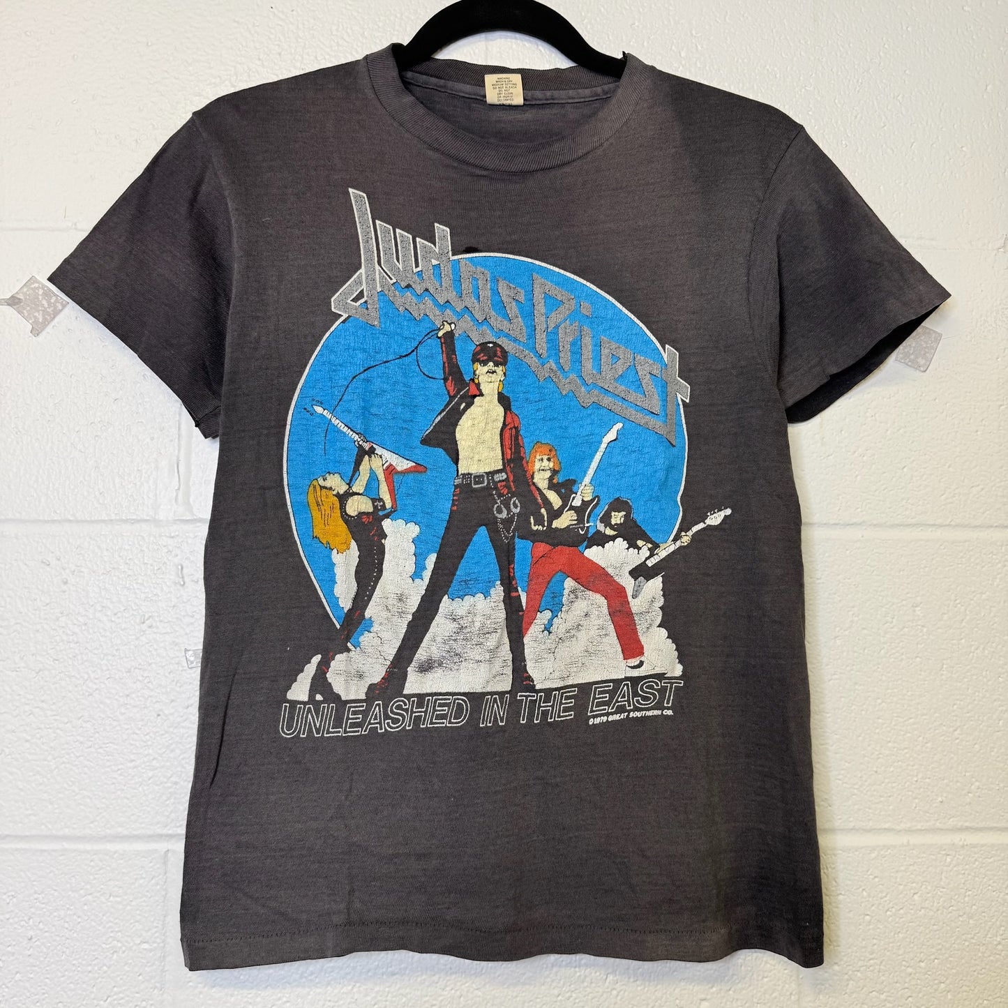 1979 Judas Priest Unleast in the East Japan Tour T-Shirt (B393)
