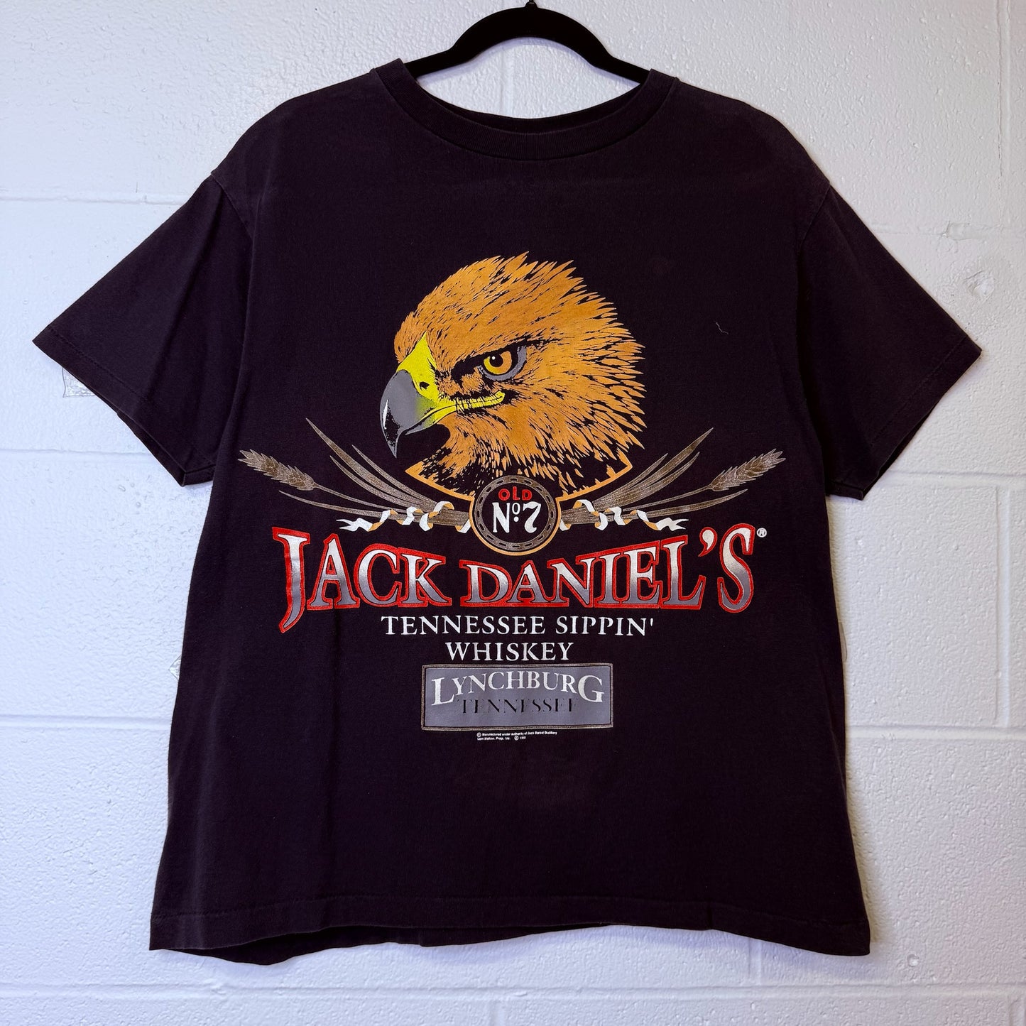 1980 Jack Daniels Whiskey T-Shirt Sz L (B1390)