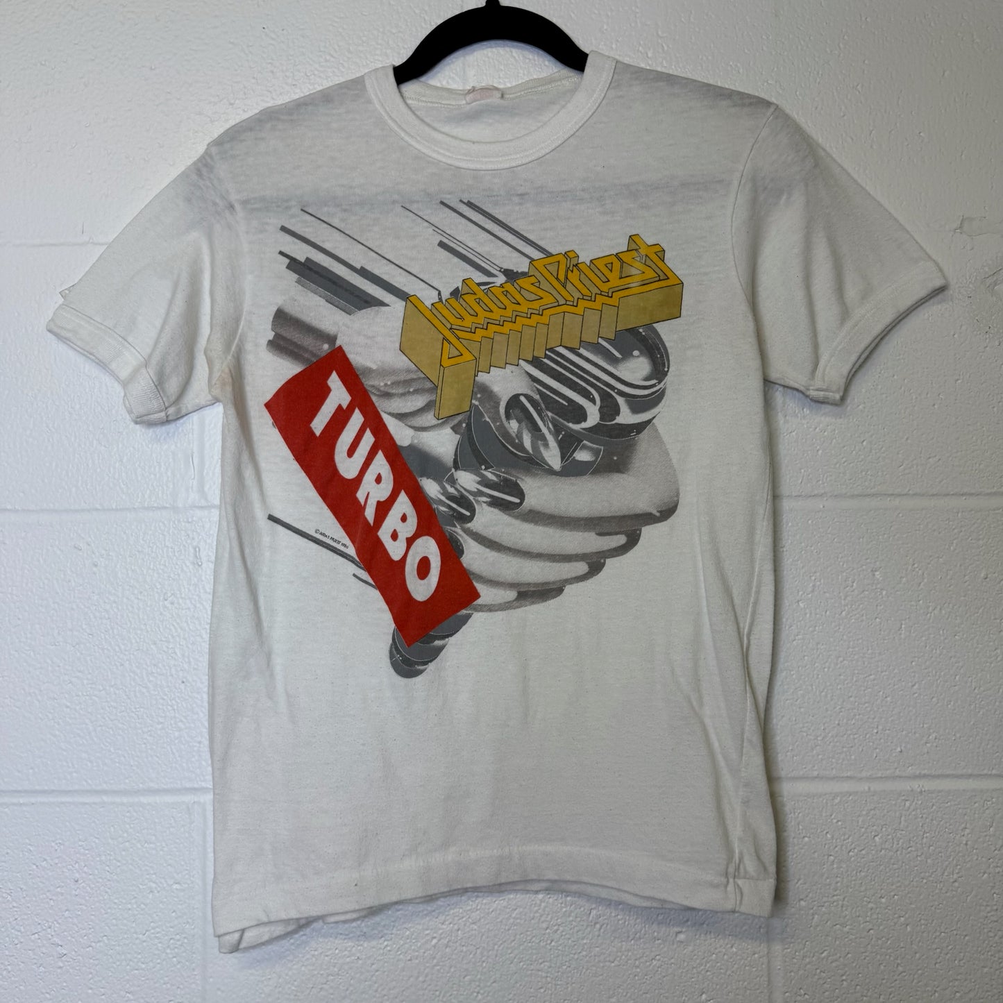 1985 Judas Priest Turbo Tour T-shirt Sz M (B1766)