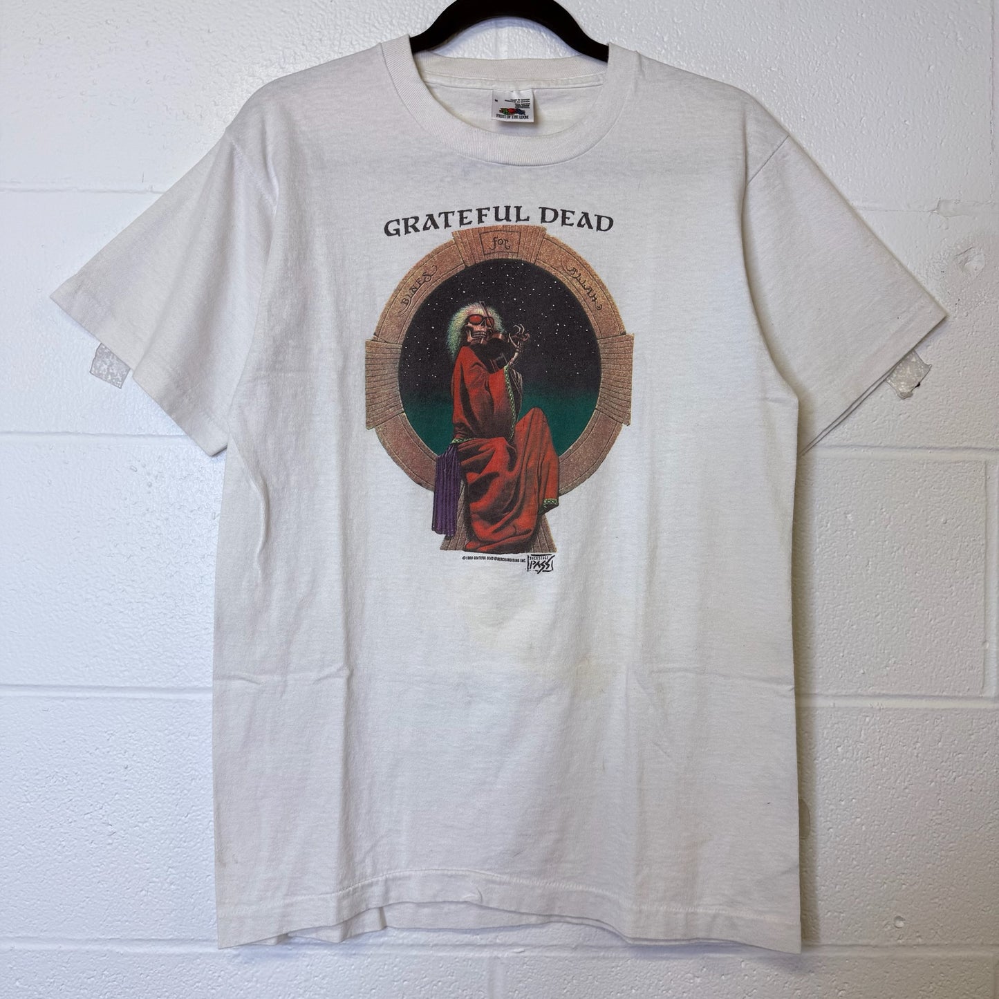 90s Grateful Dead Blues for Allah T-Shirt Backstage Pass Sz M (B2510)
