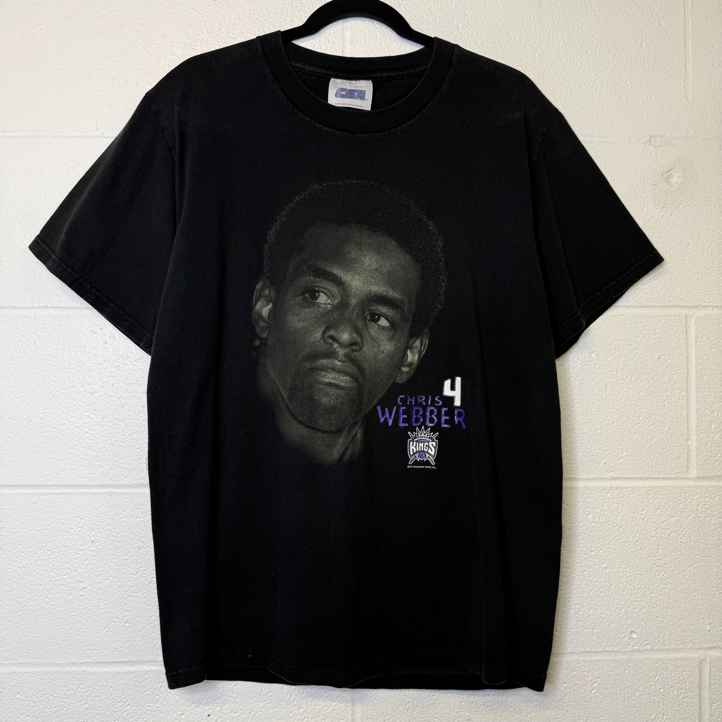 2000s Chris Webber Sacramento Kings NBA T-Shirt Sz M (A3037)