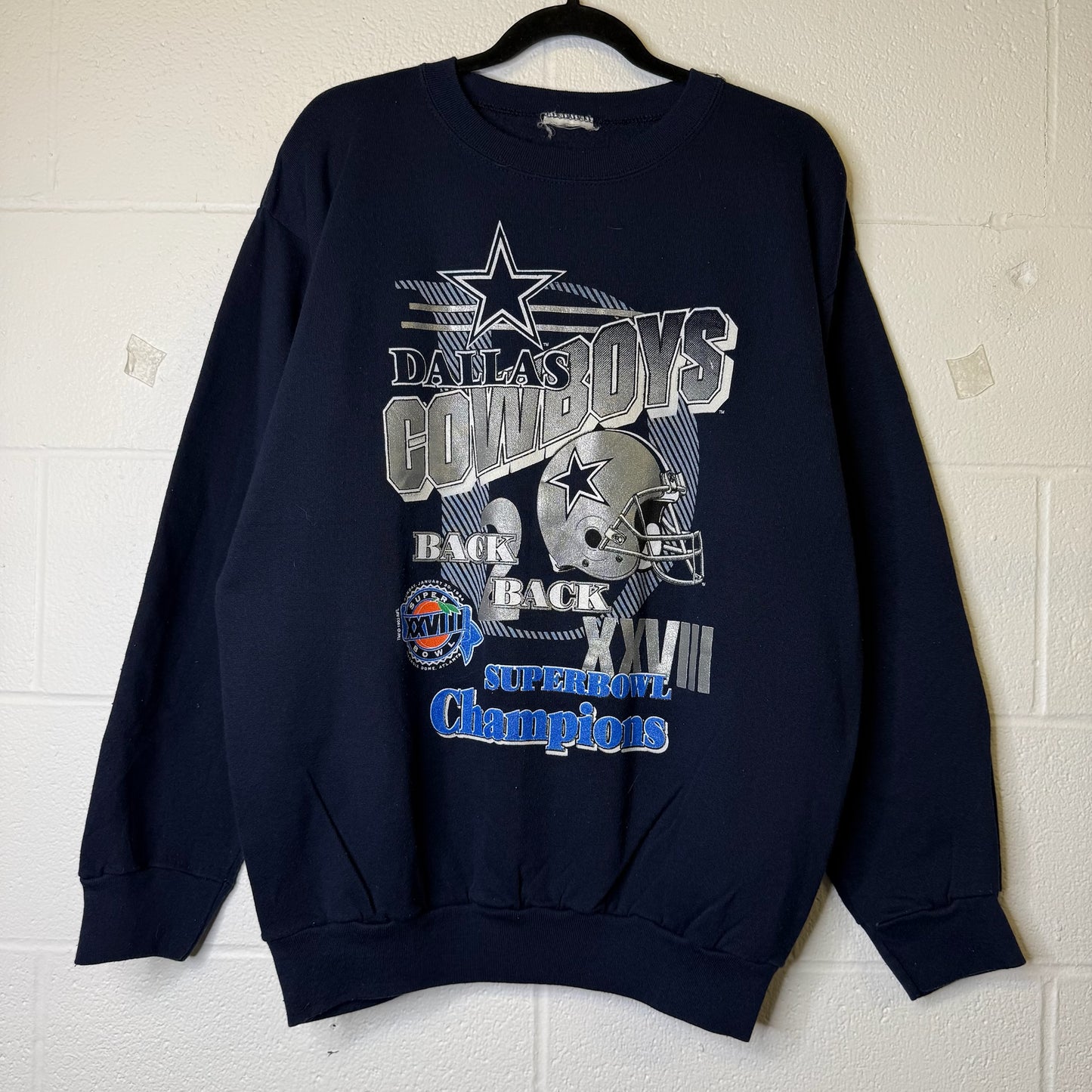 1993 Dallas Cowboys NFL Super Bowl Crewneck (B2412)