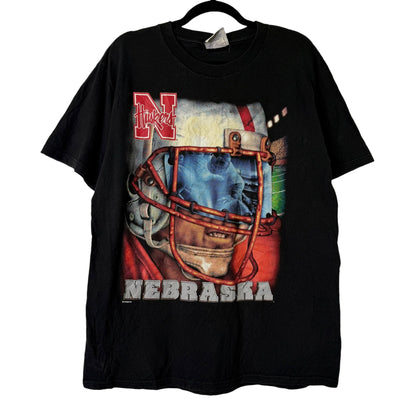90's Nebraska Cornhuskers NCAA Nutmeg T-shirt Sz L (B1636)