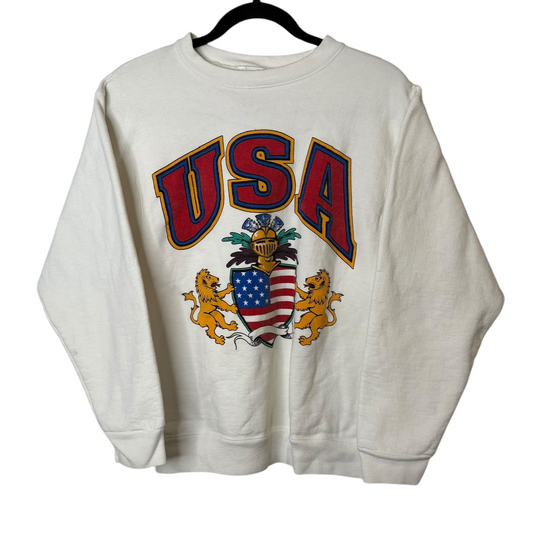 90s USA Crewneck Sz M (A7892)