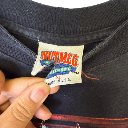 90's Chicago Bulls Nutmeg Triple Threat NBA T-shirt Sz XL