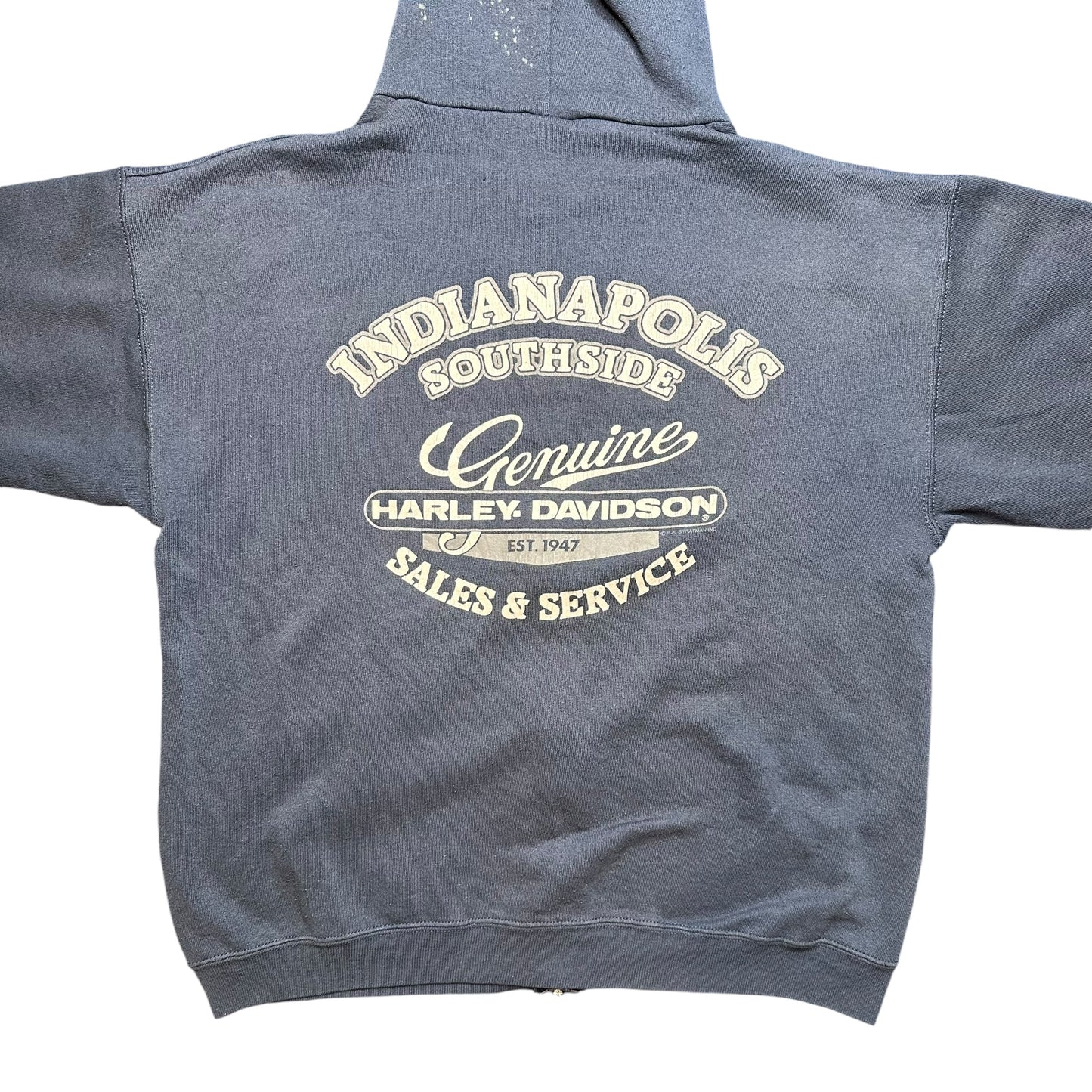 90s Harley Davidson Zip Up Hoodie (A6618)