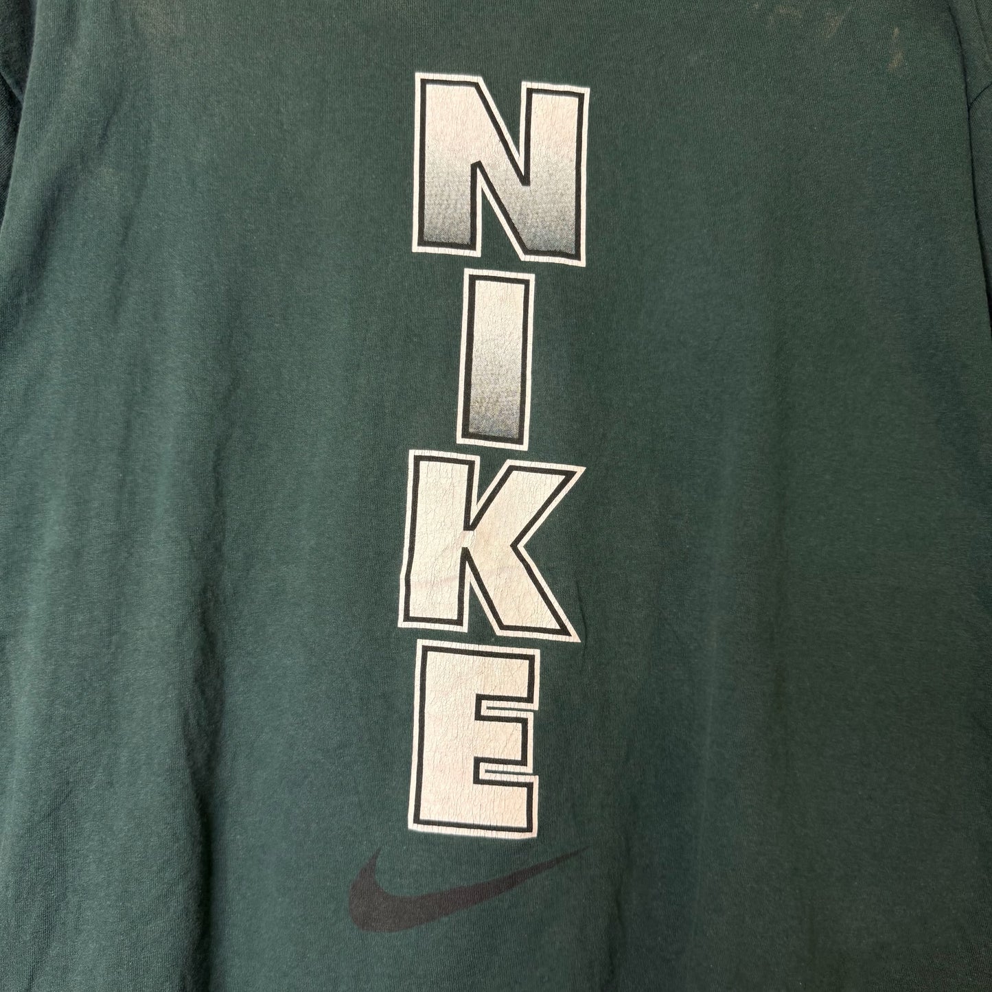90's Nike Big Swoosh T-Shirt Sz L (B1660)