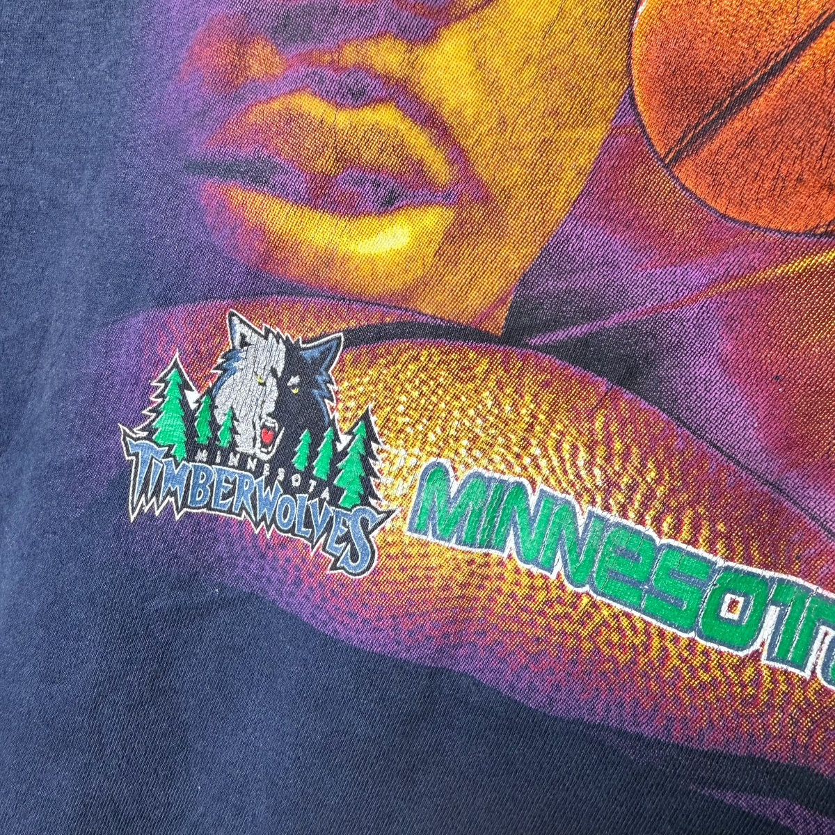90s Terrell Brandon Minnesota Timberwolves NBA Coin T-Shirt Sz XL