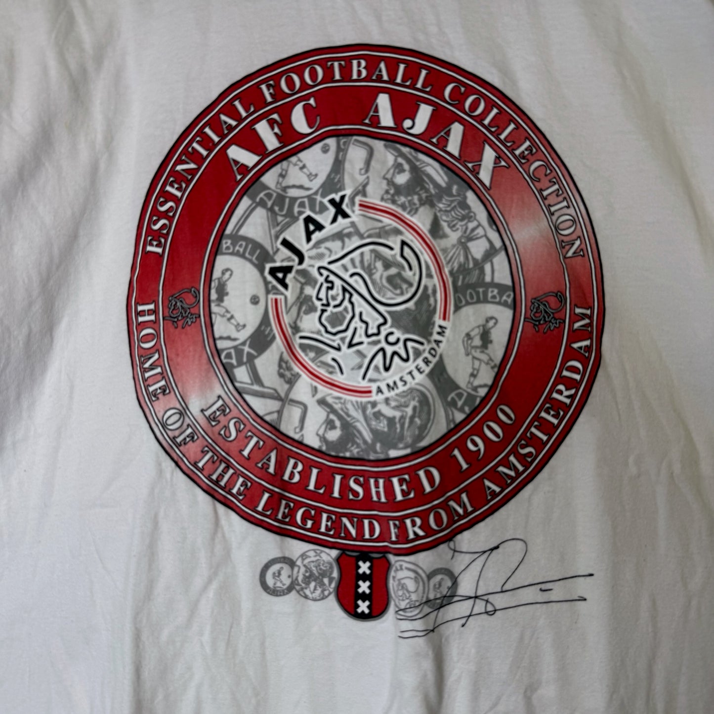 90s Ajax Amsterdam Soccer T-Shirt Sz L (B2629)