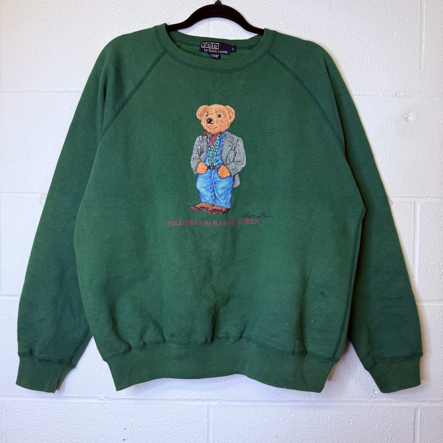 90's Polo Bear Ralph Lauren Crewneck Sz L