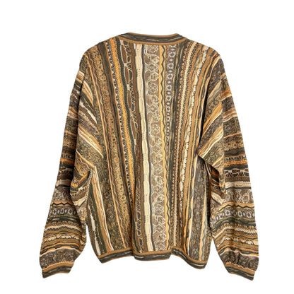 90's Coogi Style Sweater by Tundra Sz L (A7463)