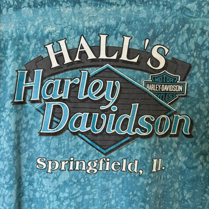 1993 Harley Davidson Hall's Springfield T-Shirt Sz L (B237)