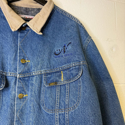 90's Lee Storm Rider Denim Coat Jacket Sz 52 (B1960)