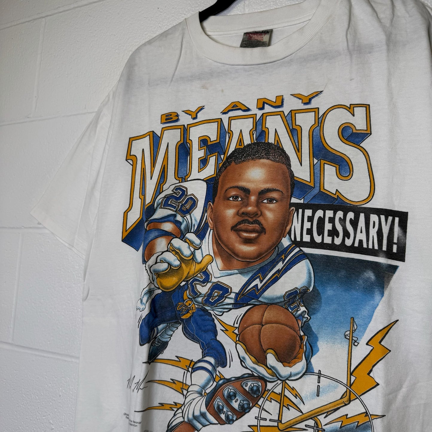 1994 San Francisco Chargers Xplosion NFL T-shirt Sz L (B2309)
