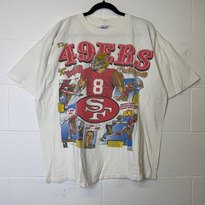 90s San Francisco 49ers Salem Comic NFL T-Shirt Sz XL (B2591)
