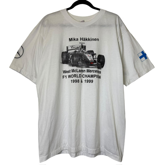 1999 Mercedes Hakkinen World Champion T-shirt Sz XL (B1743)