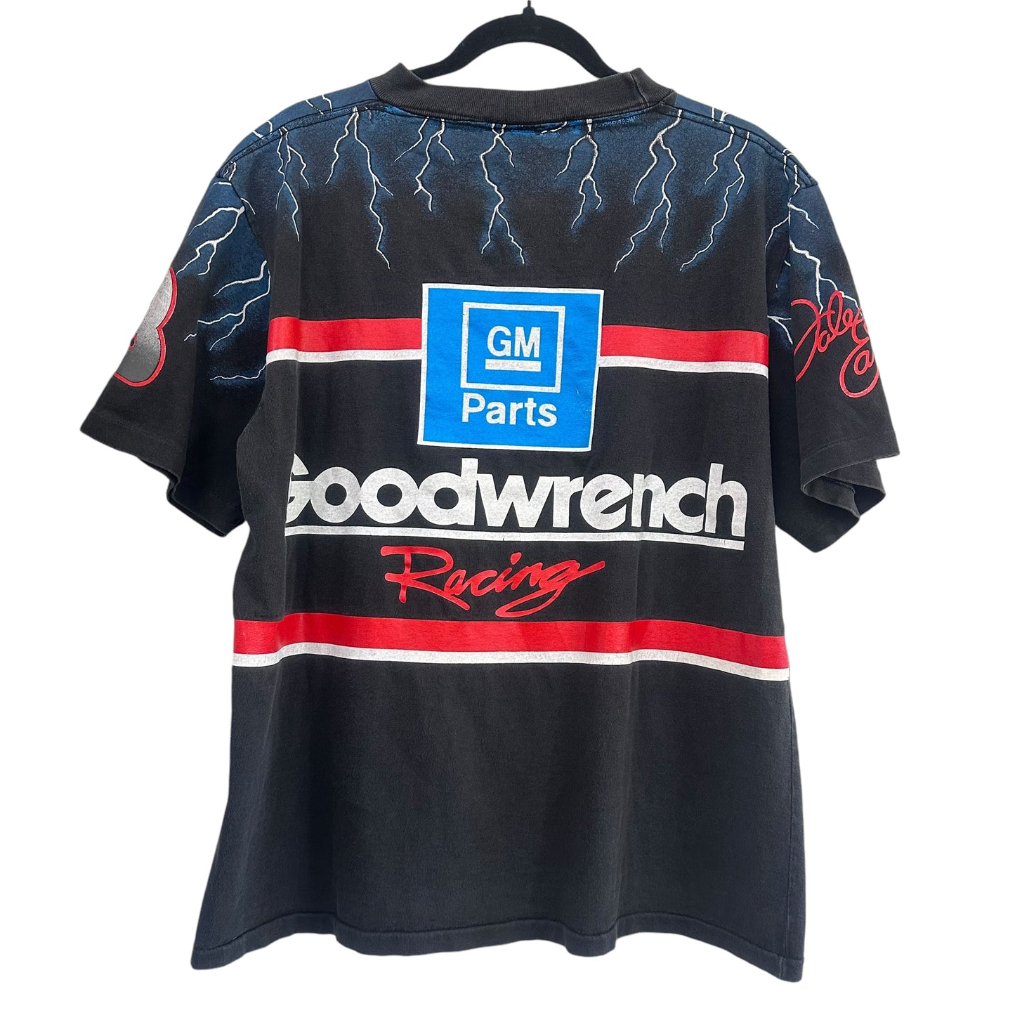 90s Dale Earnhardt Black Knight AOP T-shirt Sz L (A6576)