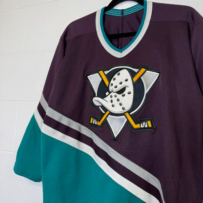 90’s Mighty Ducks NHL Hockey Jersey CCM Sz M (B2307)