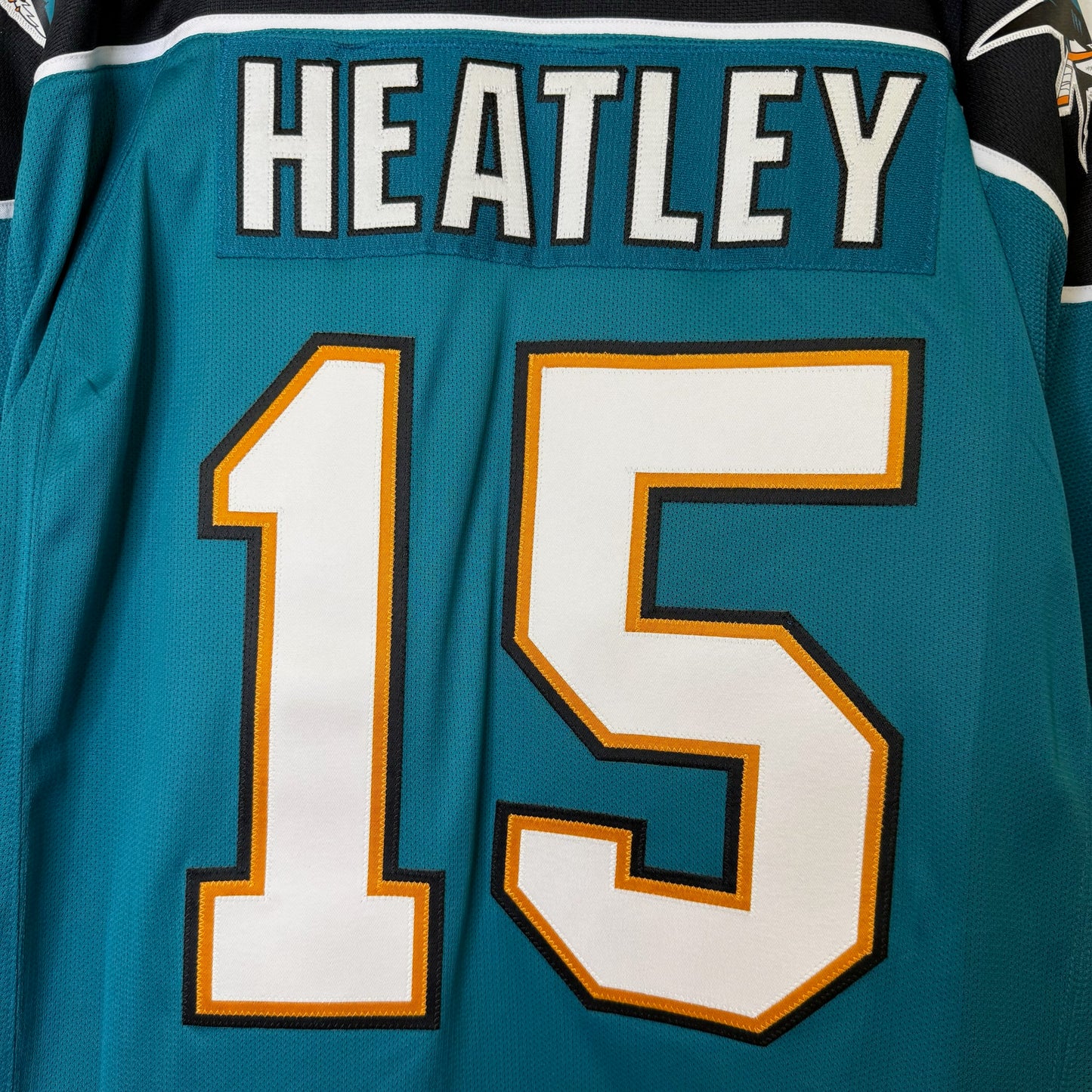 2009-11 Dany Heatley San Jose Sharks Reebok NHL Hockey Jersey Sz L (B1797)