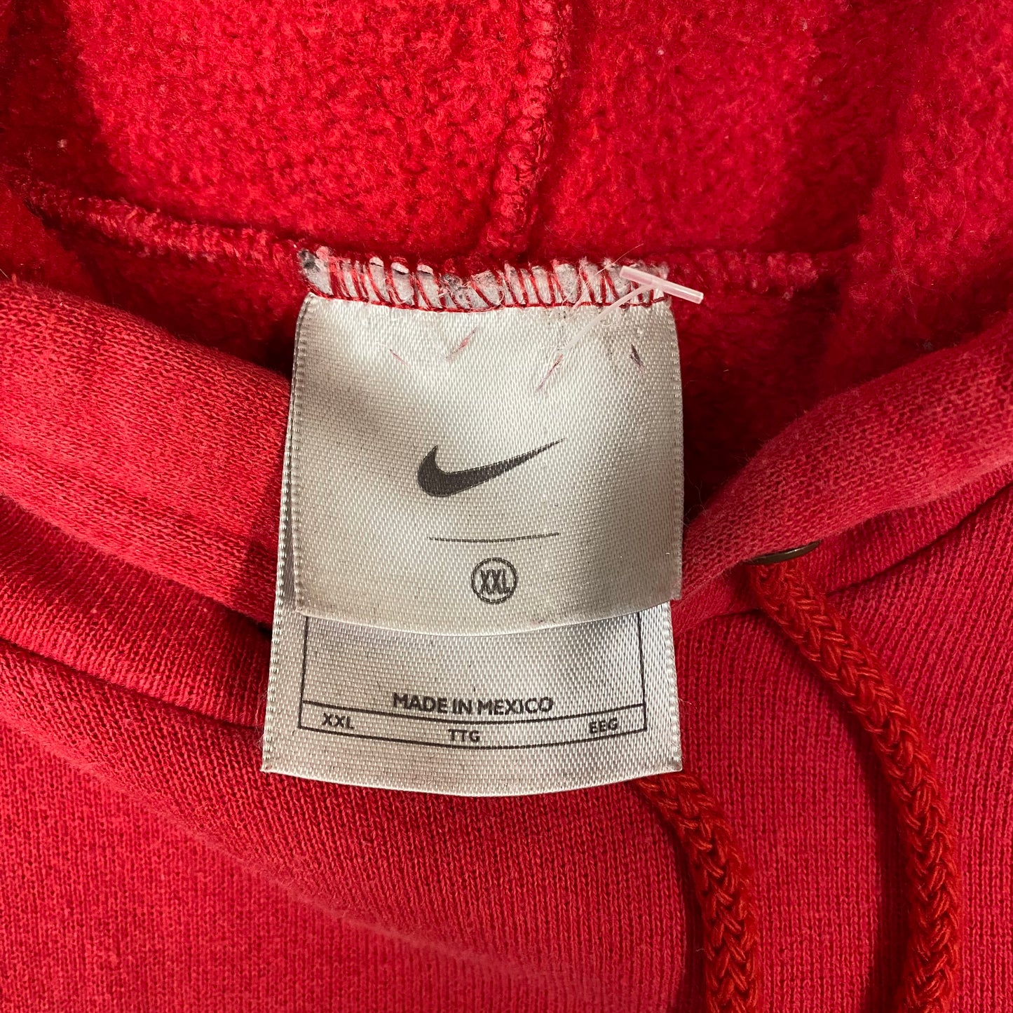 2000’s Nike Centre Swoosh Red Hoodie Sz 2XL (A2298)