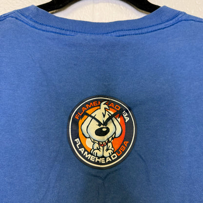 90's JNCO Flamehead USA Long sleeve T-Shirt Sz XL (B2929)