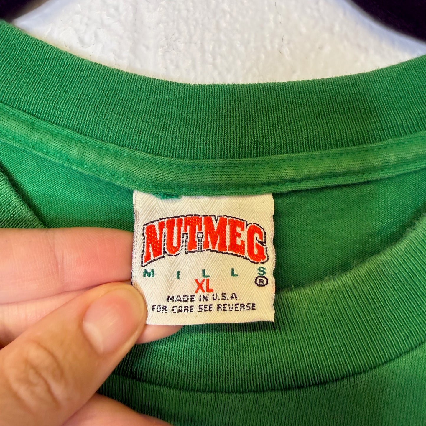 90s Philadelphia Eagles Nutmeg NFL T-shirt Sz XL (B2571)
