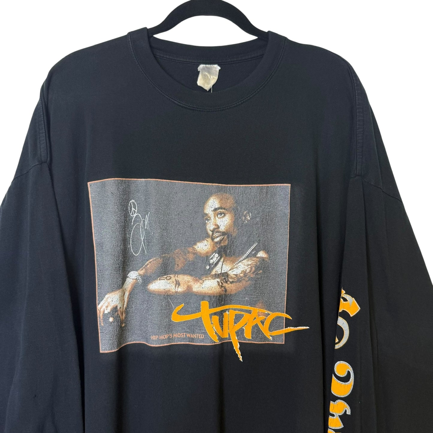 90's Tupac Most Wanted Rap Long Sleeve Shirt Sz 3XL (B1316)