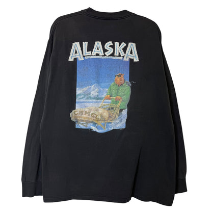 1993 Camel Cigarettes Alaska Dog Sled Long Sleeve T-shirt Sz XL (B1786)