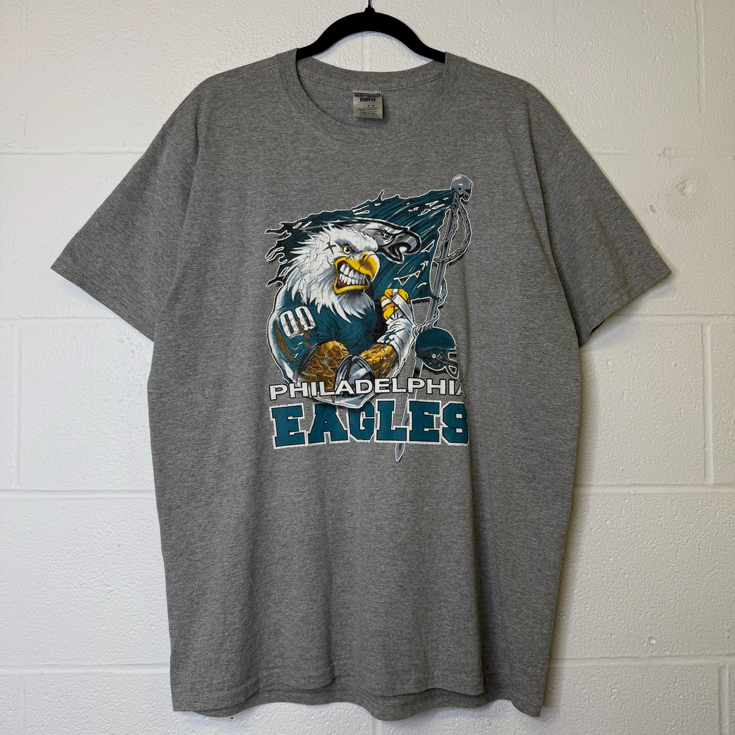 90s Philadelphia Eagles T-shirt Sz L (B2120)