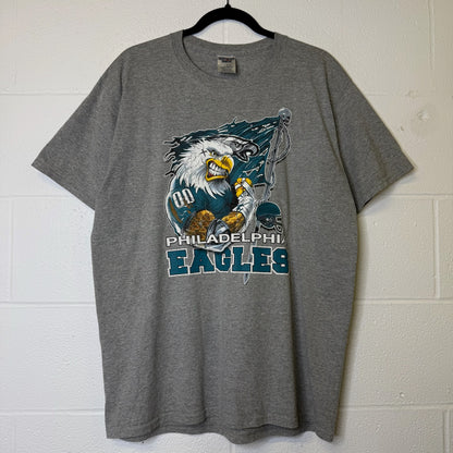 90s Philadelphia Eagles T-shirt Sz L (B2120)