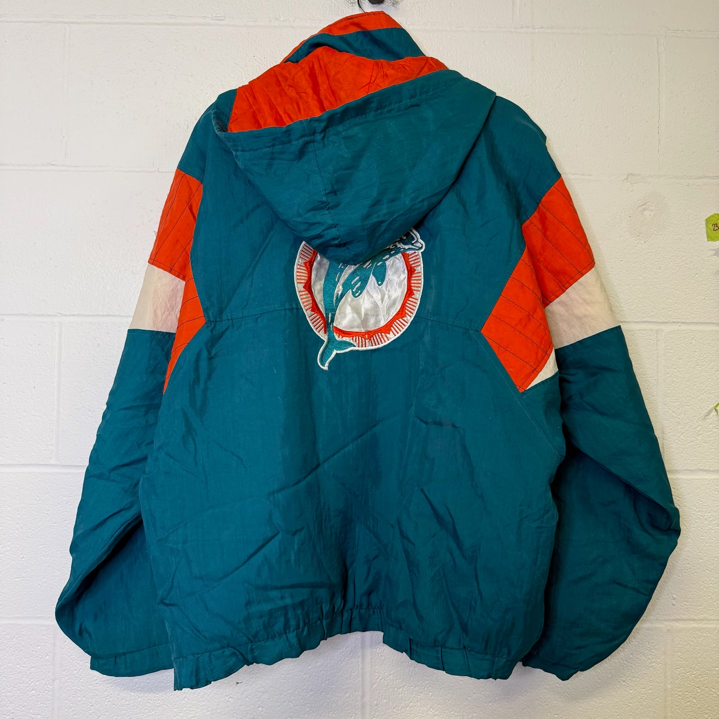 90s Miami Dolphins NFL Starter Jacket Sz L (B2490)
