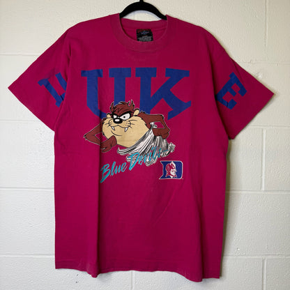 1993 Duke Blue Devils Taz NCAA T-shirt Sz L (B2408)